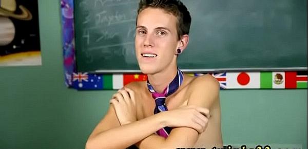  A blond gay twink cut off jeans movie Dustin Revees enjoys shock